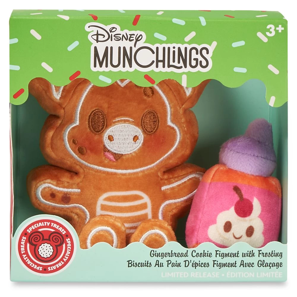 Figment Gingerbread Cookie With Frosting Disney Munchlings Plush – Micro 4 3/4'' – Limited Release 3 Figment Gingerbread Cookie With Frosting Disney Munchlings Plush – Micro 4 3/4'' – Limited Release - Image 3