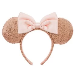 Disney Minnie Mouse Sequin Ear Headband For Adults – Rose Gold & Pink