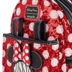 Disney Minnie Mouse Sequin Polka Dot Loungefly Mini Backpack -Fashion Clothing Store 4203105710102 3