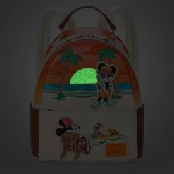 Disney Mickey And Minnie Mouse Beach Loungefly Mini Backpack 7 Disney Mickey And Minnie Mouse Beach Loungefly Mini Backpack -Fashion Clothing Store 4203105710107 2