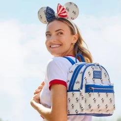 Disney Mickey Mouse Americana Loungefly Mini Backpack -Fashion Clothing Store 4203105710190 5