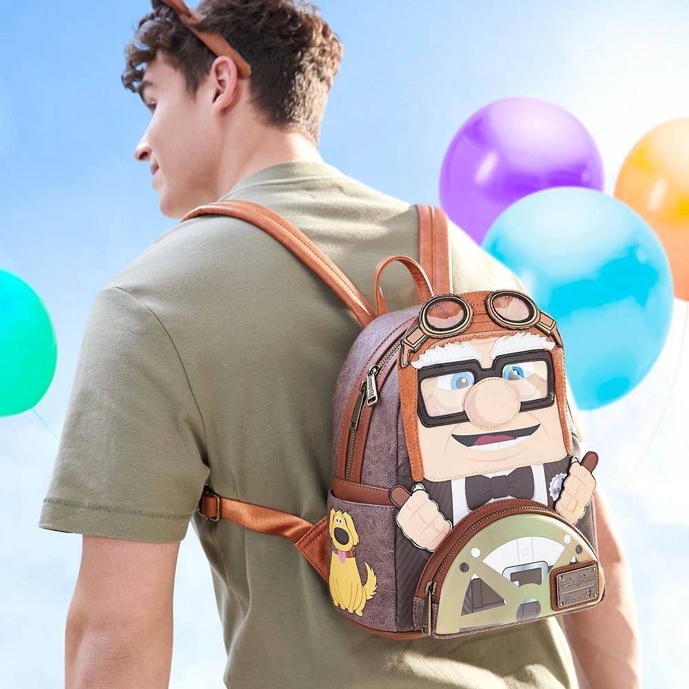 Disney Carl Fredricksen Loungefly Mini Backpack – Up 2 Disney Carl Fredricksen Loungefly Mini Backpack – Up - Image 2