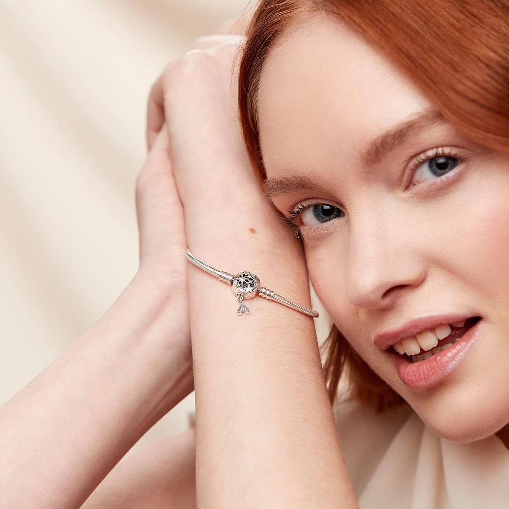 Fantasyland Castle Shooting Star Snake Chain Bracelet By Pandora – Disney Parks 2 Fantasyland Castle Shooting Star Snake Chain Bracelet By Pandora – Disney Parks - Image 2