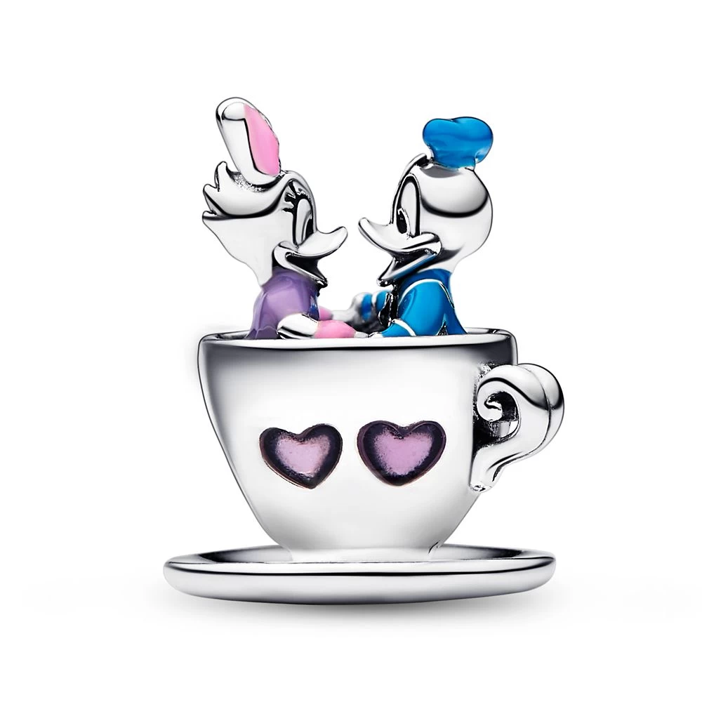 Donald Duck And Daisy Duck Teacup Charm By Pandora – Mad Tea Party – Disney Parks 3 Donald Duck And Daisy Duck Teacup Charm By Pandora – Mad Tea Party – Disney Parks - Image 3