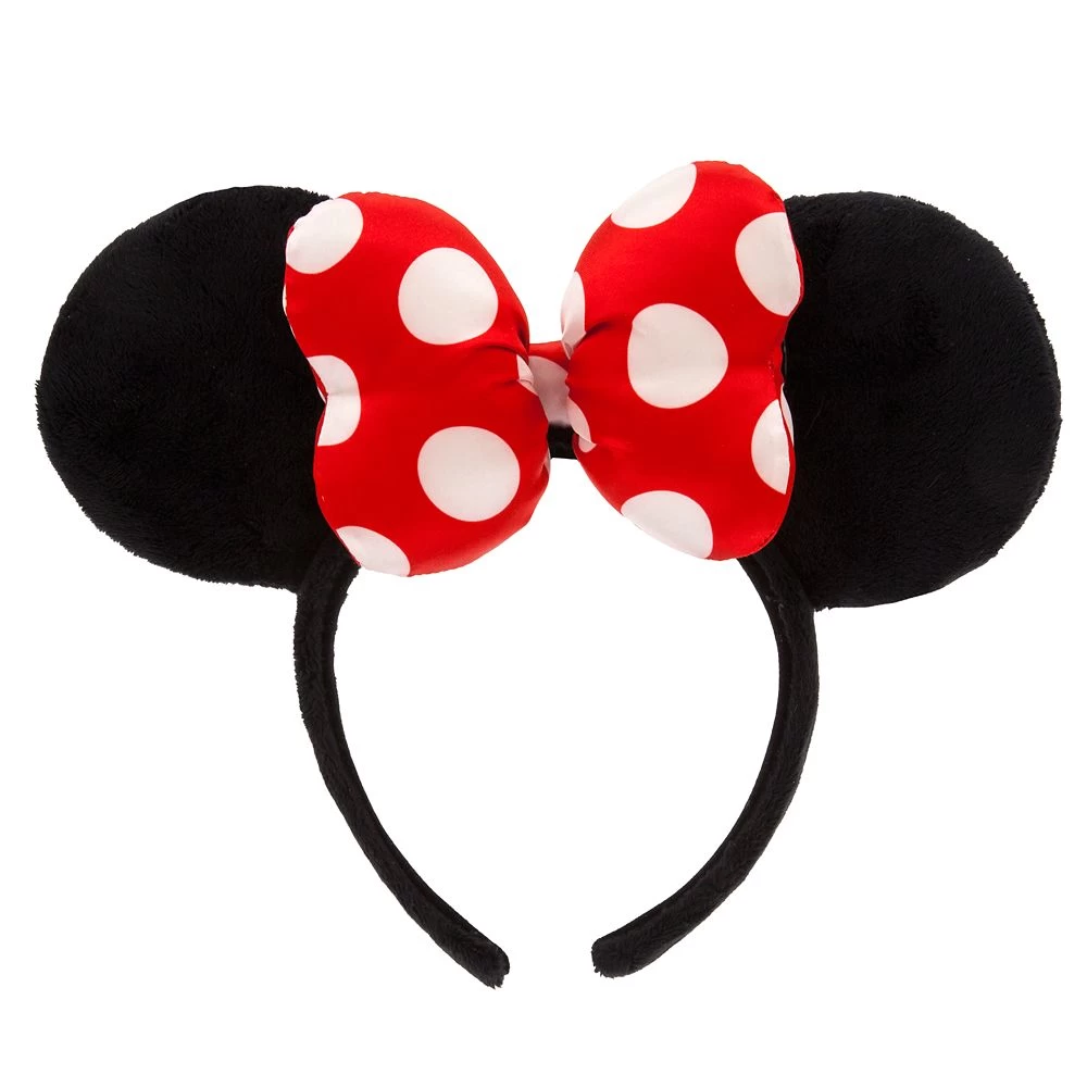 Disney Minnie Mouse Polka Dot Bow Ear Headband For Adults 1 Disney Minnie Mouse Polka Dot Bow Ear Headband For Adults