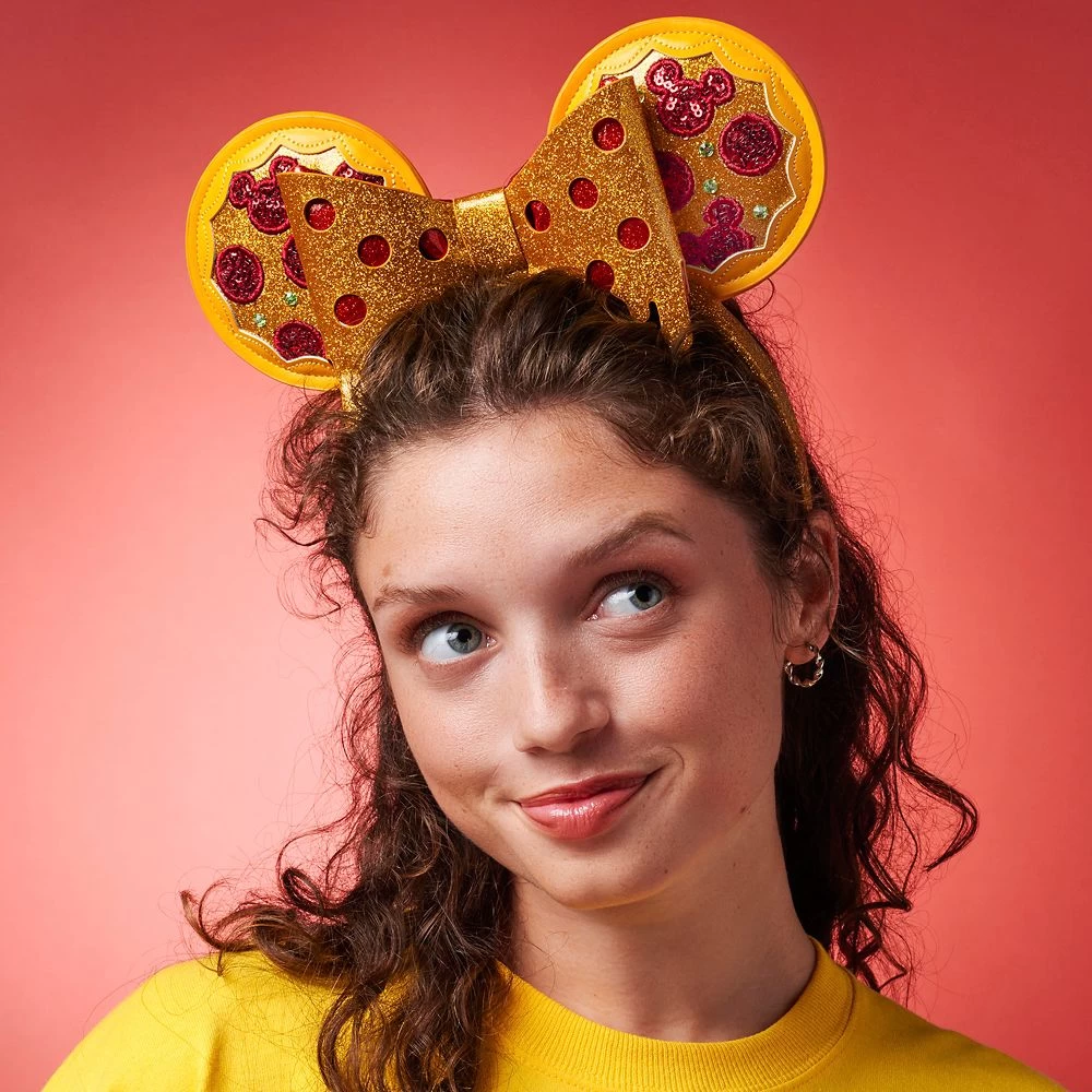 Minnie Mouse Pizza Ear Headband For Adults – Disney Eats 2 Minnie Mouse Pizza Ear Headband For Adults – Disney Eats - Image 2