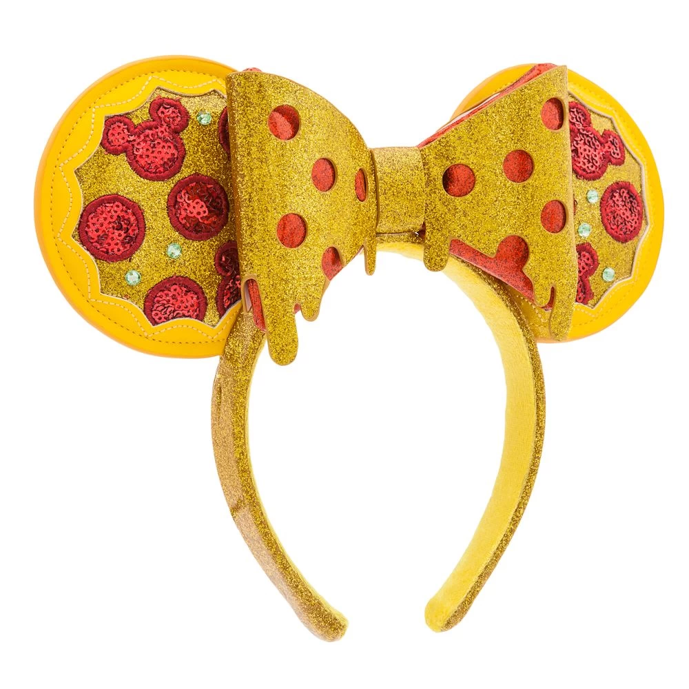 Minnie Mouse Pizza Ear Headband For Adults – Disney Eats 3 Minnie Mouse Pizza Ear Headband For Adults – Disney Eats - Image 3