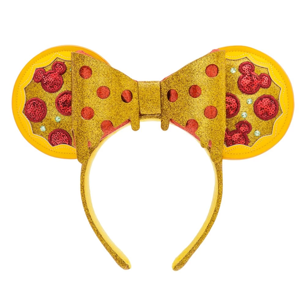 Minnie Mouse Pizza Ear Headband For Adults – Disney Eats 1 Minnie Mouse Pizza Ear Headband For Adults – Disney Eats
