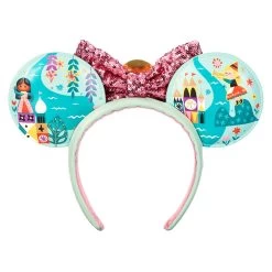 Disney It's A Small World Ear Headband With Sequined Bow For Adults -Fashion Clothing Store 4503059550122 2