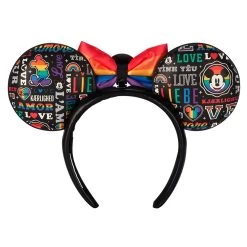 Mickey Mouse ''Love'' Ear Headband For Adults – Disney Pride Collection 7 Mickey Mouse ''Love'' Ear Headband For Adults – Disney Pride Collection -Fashion Clothing Store 4503059550139 2