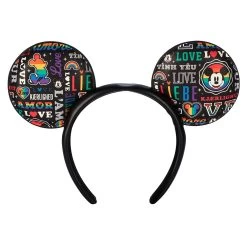 Mickey Mouse ''Love'' Ear Headband For Adults – Disney Pride Collection 8 Mickey Mouse ''Love'' Ear Headband For Adults – Disney Pride Collection -Fashion Clothing Store 4503059550139 3