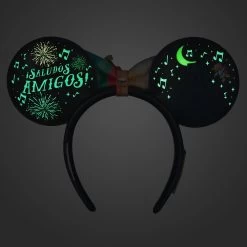 Disney The Three Caballeros Glow-in-the-Dark Loungefly Ear Headband With Removable Bow For Adults – EPCOT 12 Disney The Three Caballeros Glow-in-the-Dark Loungefly Ear Headband With Removable Bow For Adults – EPCOT -Fashion Clothing Store 4503105710117 3