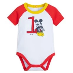 Disney Mickey Mouse 1st Birthday Bodysuit Set For Baby -Fashion Clothing Store 5000057340162 3