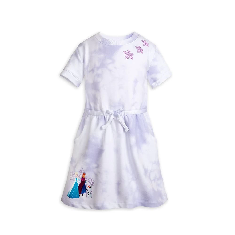 Disney Frozen Tie-Dye Dress For Girls 1 Disney Frozen Tie-Dye Dress For Girls