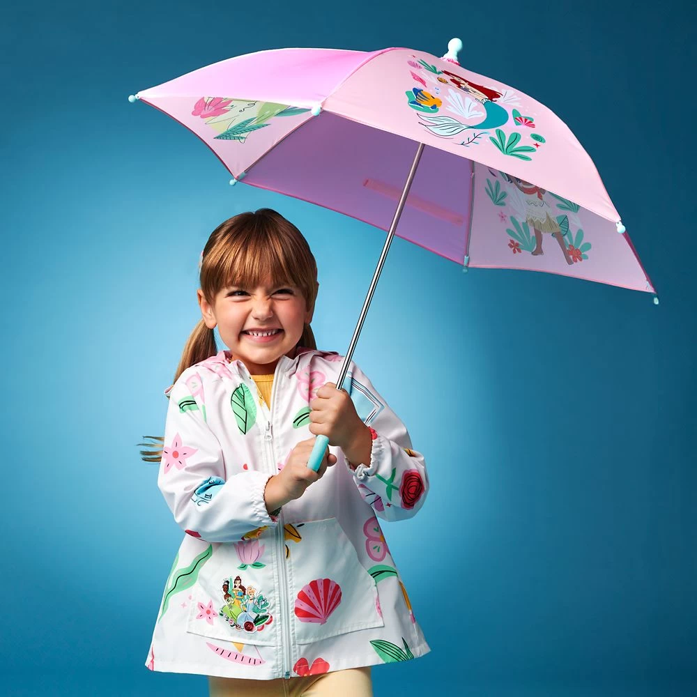 Disney Princess Hooded Rain Jacket For Girls 2 Disney Princess Hooded Rain Jacket For Girls - Image 2