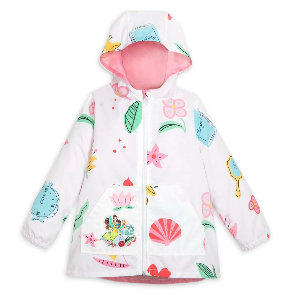 Disney Princess Hooded Rain Jacket For Girls 1 Disney Princess Hooded Rain Jacket For Girls