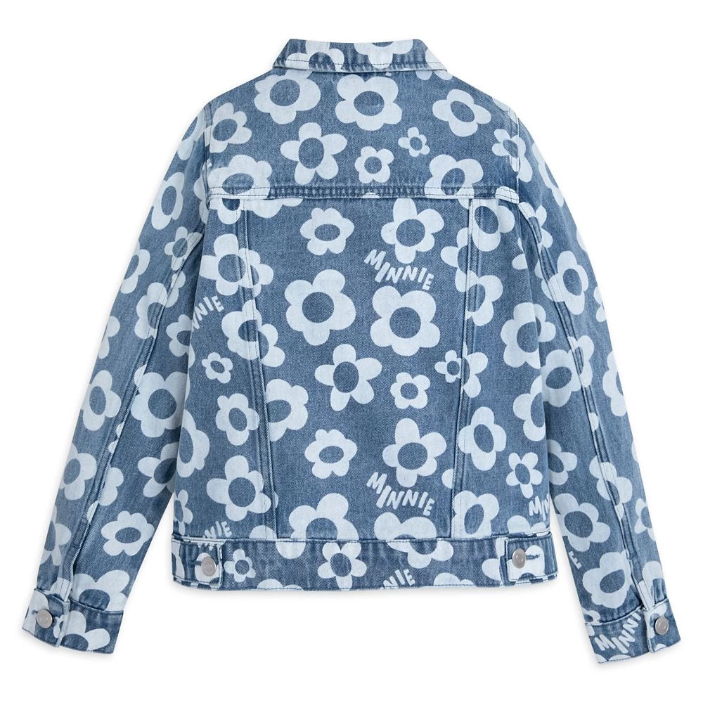 Disney Minnie Mouse Floral Denim Jacket For Girls 3 Disney Minnie Mouse Floral Denim Jacket For Girls - Image 3