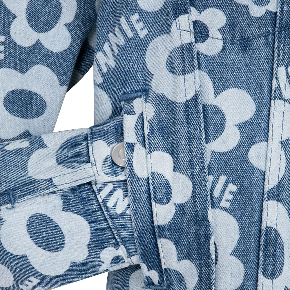 Disney Minnie Mouse Floral Denim Jacket For Girls 5 Disney Minnie Mouse Floral Denim Jacket For Girls - Image 5