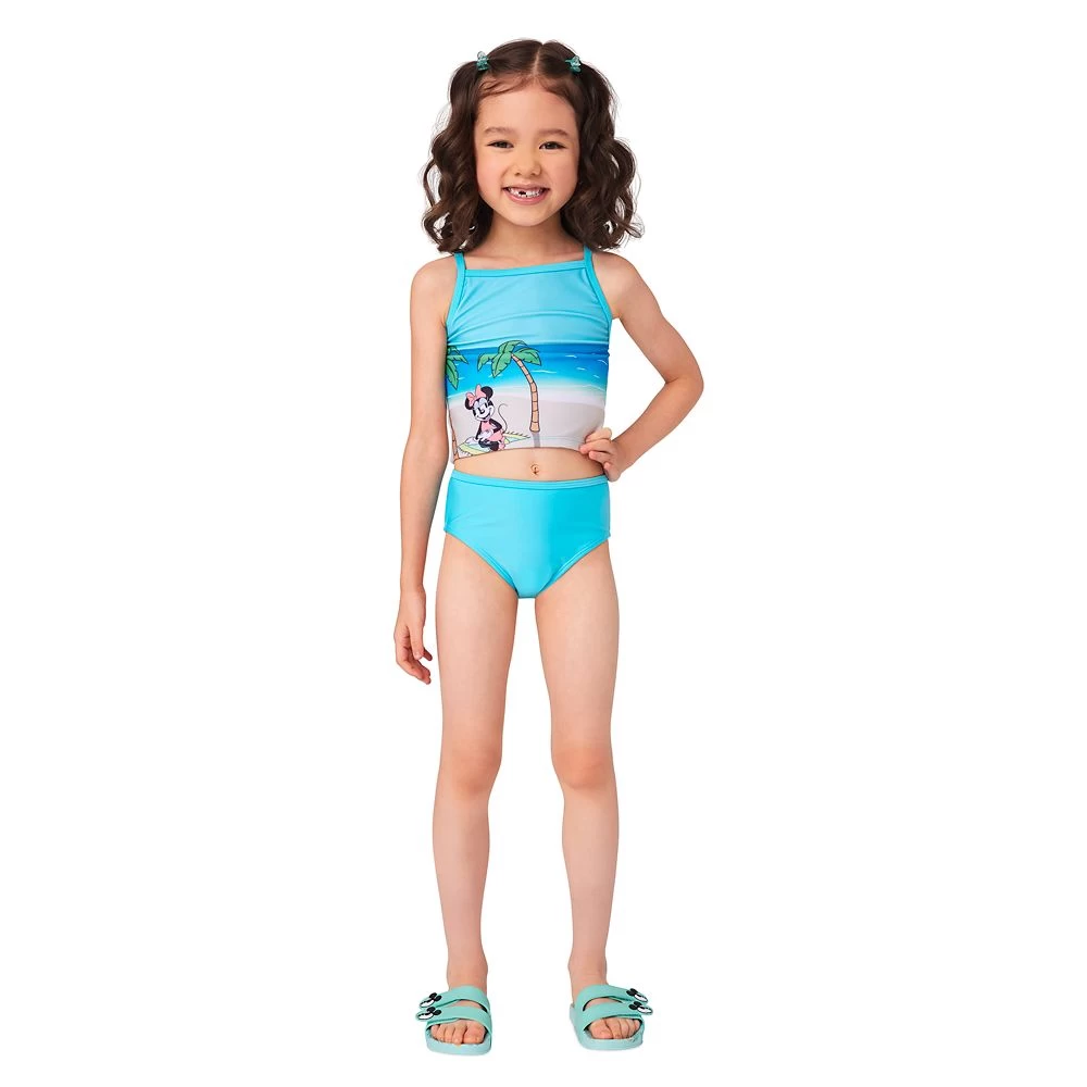 Disney Minnie Mouse Two-Piece Swimsuit For Girls 2 Disney Minnie Mouse Two-Piece Swimsuit For Girls - Image 2