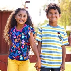 Disney Pinocchio And Jiminy Cricket Striped T-Shirt For Kids -Fashion Clothing Store 5007048020047 7