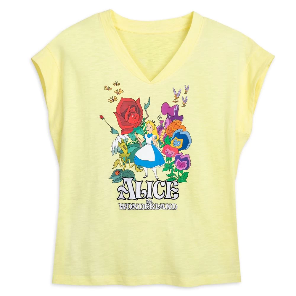 Disney Alice In Wonderland Fashion T-Shirt For Women 1 Disney Alice In Wonderland Fashion T-Shirt For Women