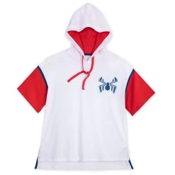 Disney Spider-Man Short Sleeve Pullover Hoodie For Women