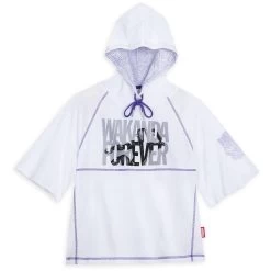 Disney Black Panther Short Sleeve Pullover Hoodie For Women