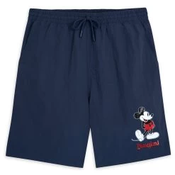 Mickey Mouse Standing Family Matching Shorts For Adults – Disneyland – Navy