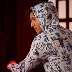 Disney Star Wars Droids Performance Pullover Hoodie For Adults By RSVLTS -Fashion Clothing Store 5202106430333 5