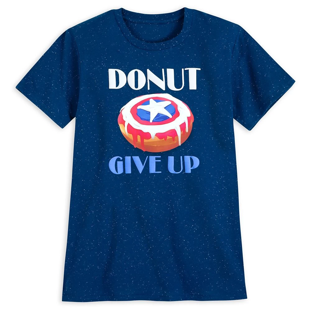 Disney Captain America Donut T-Shirt For Adults 1 Disney Captain America Donut T-Shirt For Adults
