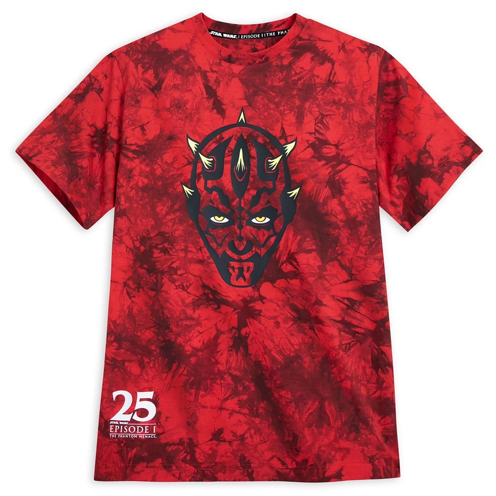 Disney Darth Maul Tie-Dye T-Shirt For Adults – Star Wars: Episode 1 – The Phantom Menace 25th Anniversary 1 Disney Darth Maul Tie-Dye T-Shirt For Adults – Star Wars: Episode 1 – The Phantom Menace 25th Anniversary