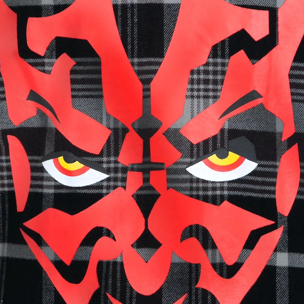 Disney Darth Maul Flannel Shirt For Adults By Cakeworthy – Star Wars: Episode 1 – The Phantom Menace 6 Disney Darth Maul Flannel Shirt For Adults By Cakeworthy – Star Wars: Episode 1 – The Phantom Menace - Image 6