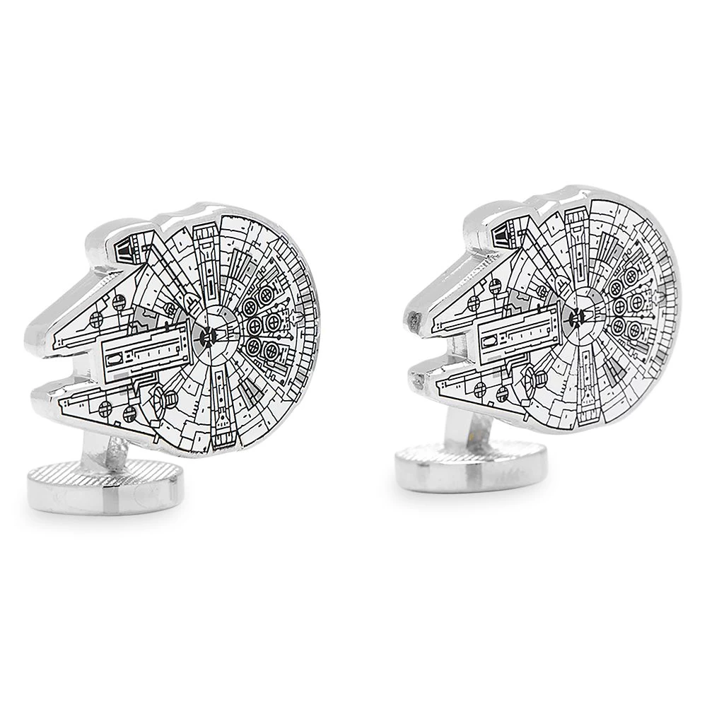 Disney Millennium Falcon Blueprint Cufflinks – Star Wars 3 Disney Millennium Falcon Blueprint Cufflinks – Star Wars - Image 3