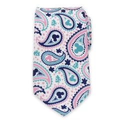 Disney Mickey Mouse Paisley Silk Tie For Adults