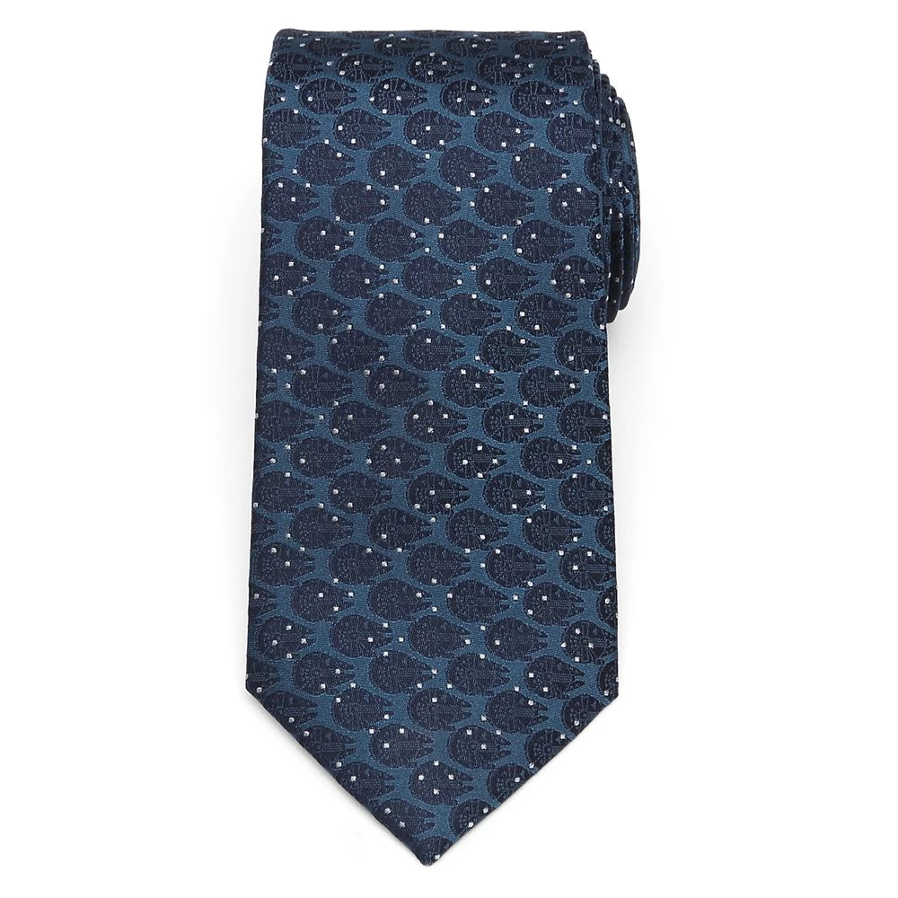 Disney Millennium Falcon Dot Blue Silk Tie For Adults – Star Wars 2 Disney Millennium Falcon Dot Blue Silk Tie For Adults – Star Wars - Image 2