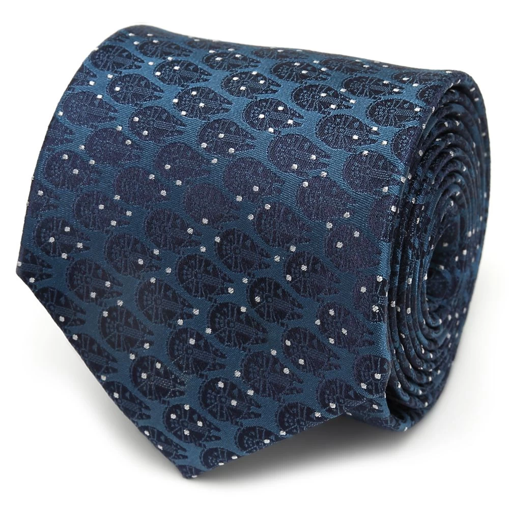 Disney Millennium Falcon Dot Blue Silk Tie For Adults – Star Wars 1 Disney Millennium Falcon Dot Blue Silk Tie For Adults – Star Wars
