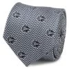 Disney Millennium Falcon Herringbone Blue Silk Tie For Adults – Star Wars