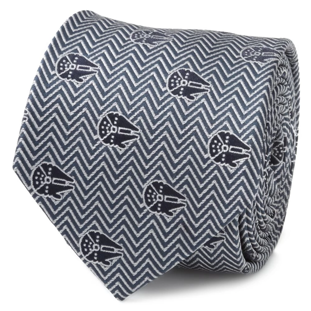 Disney Millennium Falcon Herringbone Blue Silk Tie For Adults – Star Wars 1 Disney Millennium Falcon Herringbone Blue Silk Tie For Adults – Star Wars