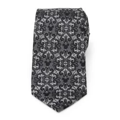 Disney Mickey Mouse Icon Filigree Silk Tie For Adults -Fashion Clothing Store 6730059363755 2