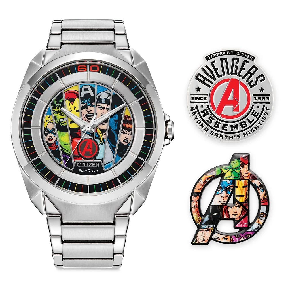 Disney Avengers 60th Anniversary Watch And Pins Box Set By Citizen – Limited Edition 3 Disney Avengers 60th Anniversary Watch And Pins Box Set By Citizen – Limited Edition - Image 3