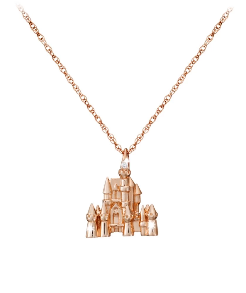 Disney Castle Necklace – 18 Karat Gold And Diamond 4 Disney Castle Necklace – 18 Karat Gold And Diamond - Image 4