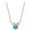 Disney Minnie Mouse Birthstone Necklace For Kids By CRISLU – Rose Gold