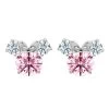 Disney Minnie Mouse Earrings For Kids By CRISLU – Pink
