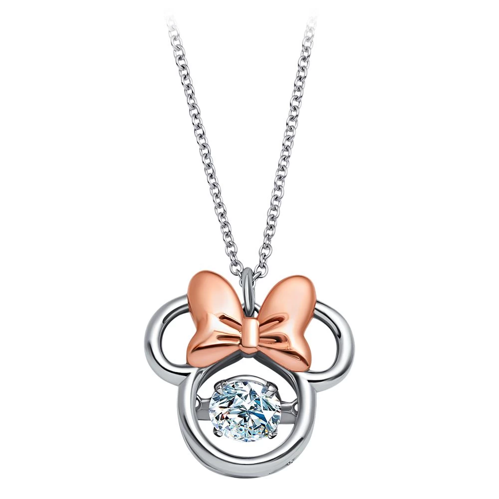 Disney Minnie Mouse Icon Necklace By CRISLU 1 Disney Minnie Mouse Icon Necklace By CRISLU