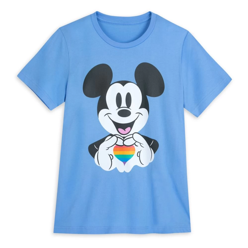 Mickey Mouse Rainbow Heart T-Shirt For Adults – Disney Pride Collection 1 Mickey Mouse Rainbow Heart T-Shirt For Adults – Disney Pride Collection